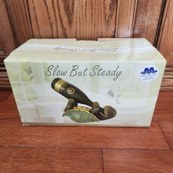 DWK Corporation DWKHD36917 Turtle Wine Holder Home Kitchen Statue Decor - Picture 2 of 3